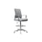 Boss Office Products Deluxe Drafting Chair, Gray Frame, Gray Mesh and Fabric B16376GY-GY - alternate 1